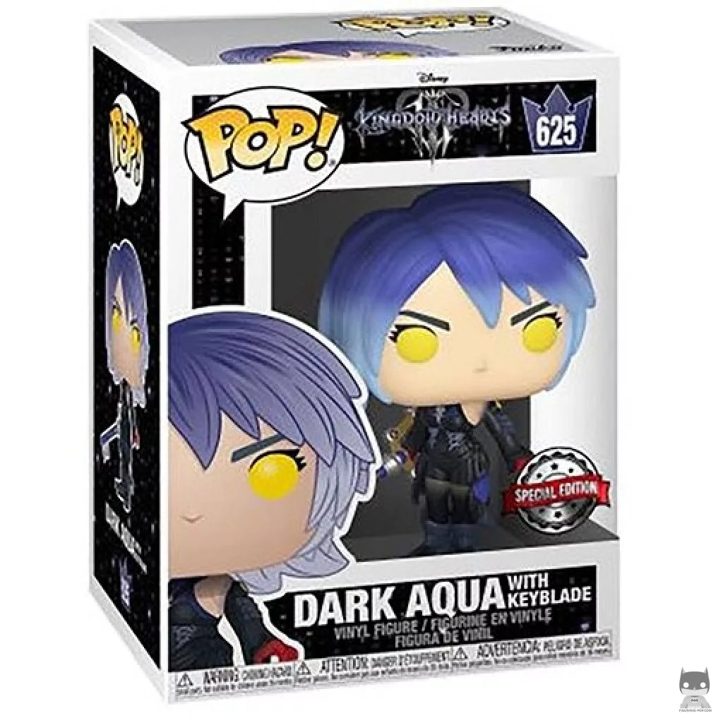 Figurine Funko POP Dark Aqua with Keyblade avec boîte