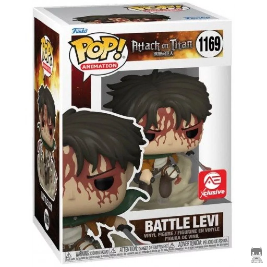 Figurine Funko POP Levi Bataille (Bloody) avec boîte