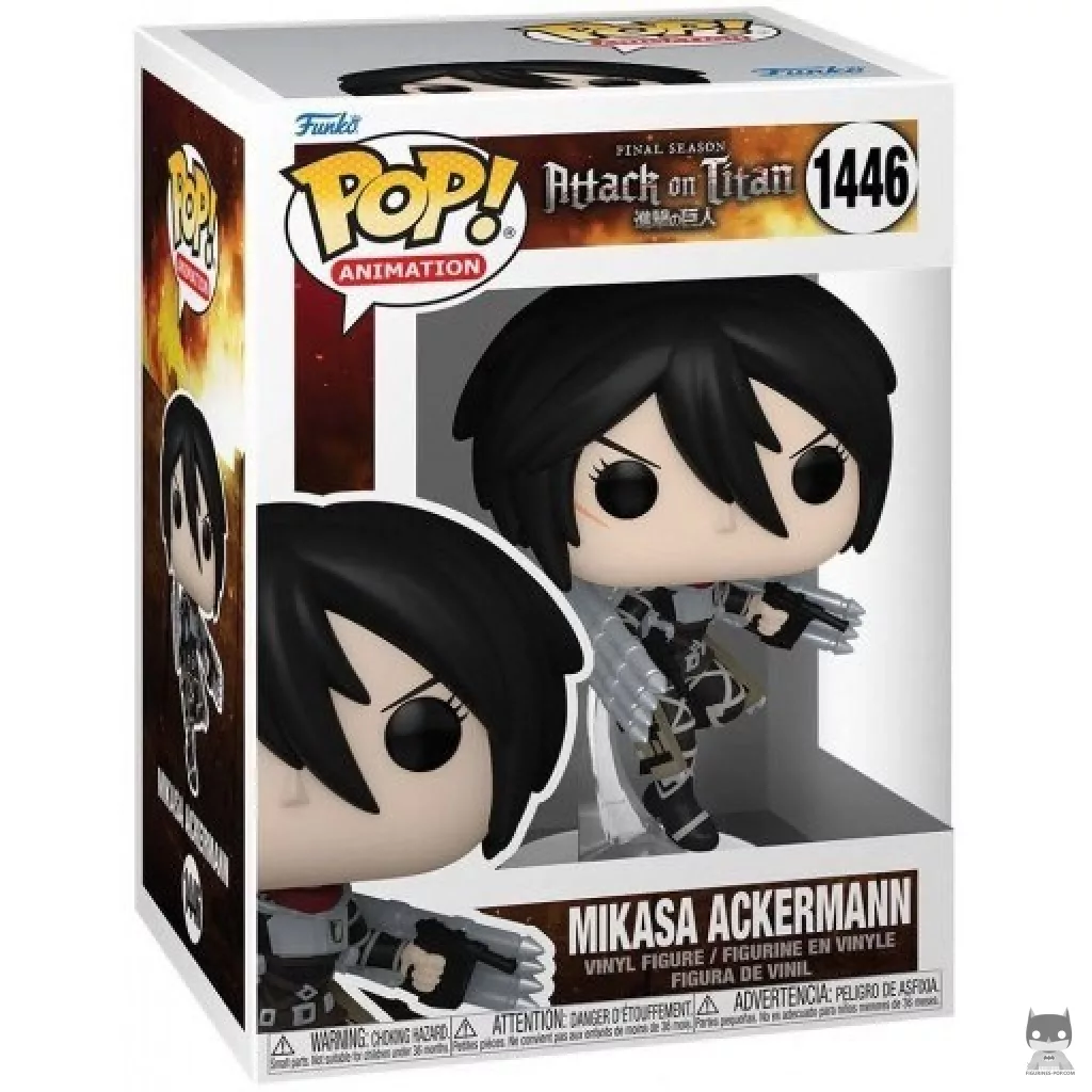 Figurine Funko POP Mikasa Ackermann avec boîte