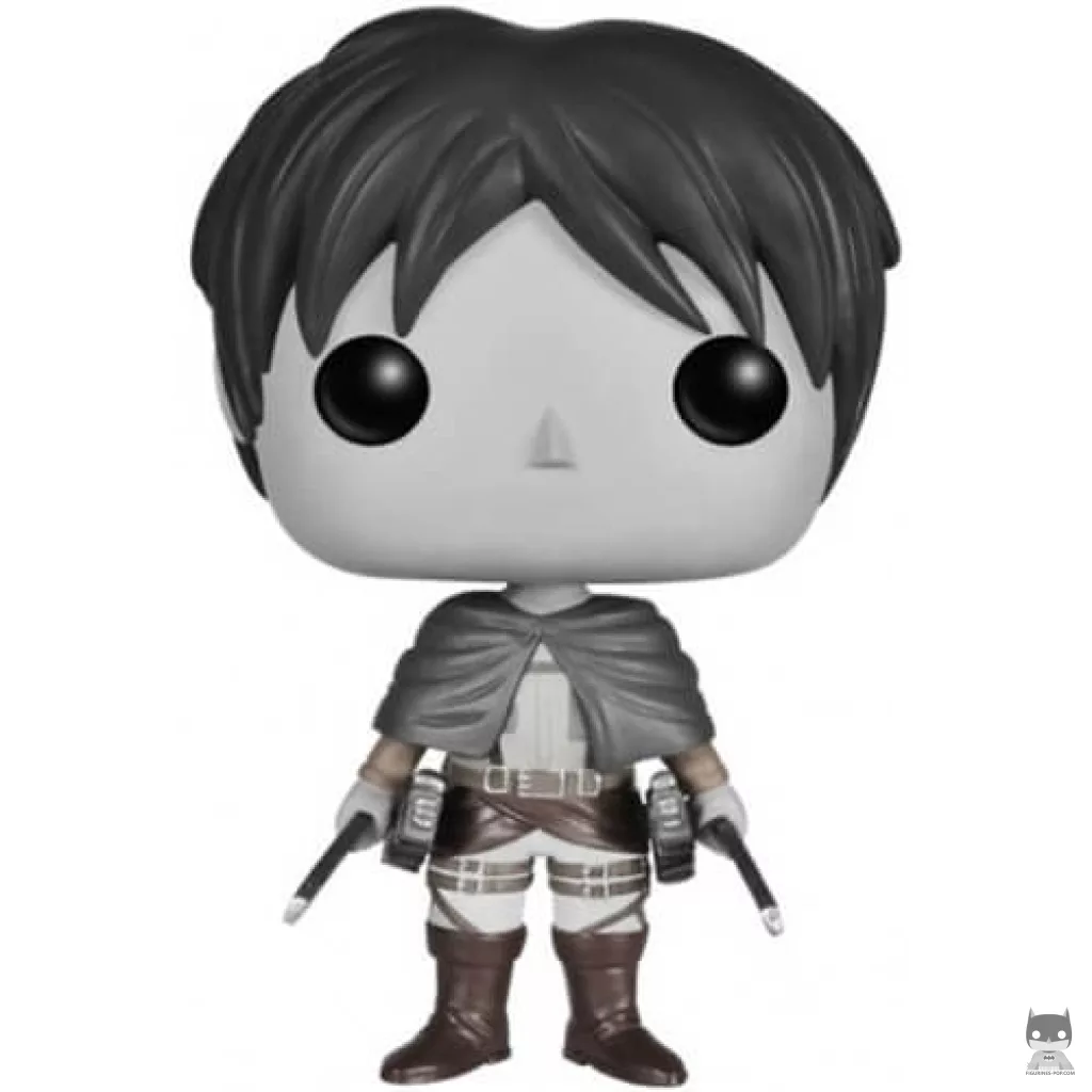 Figurine Funko POP Eren Jaeger Noir & Blanc (L'attaque des Titans (SNK))