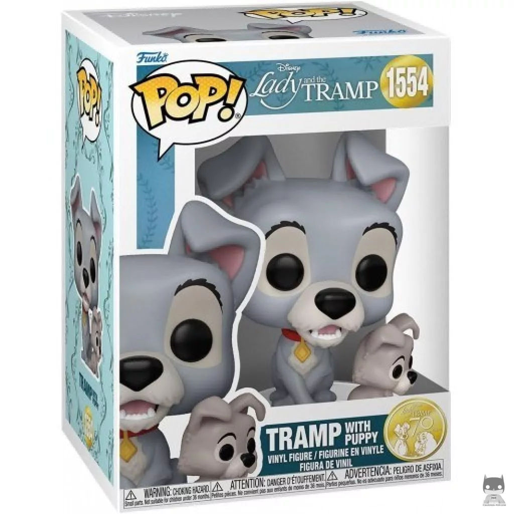 Figurine Funko POP Clochard avec Chiot avec boîte