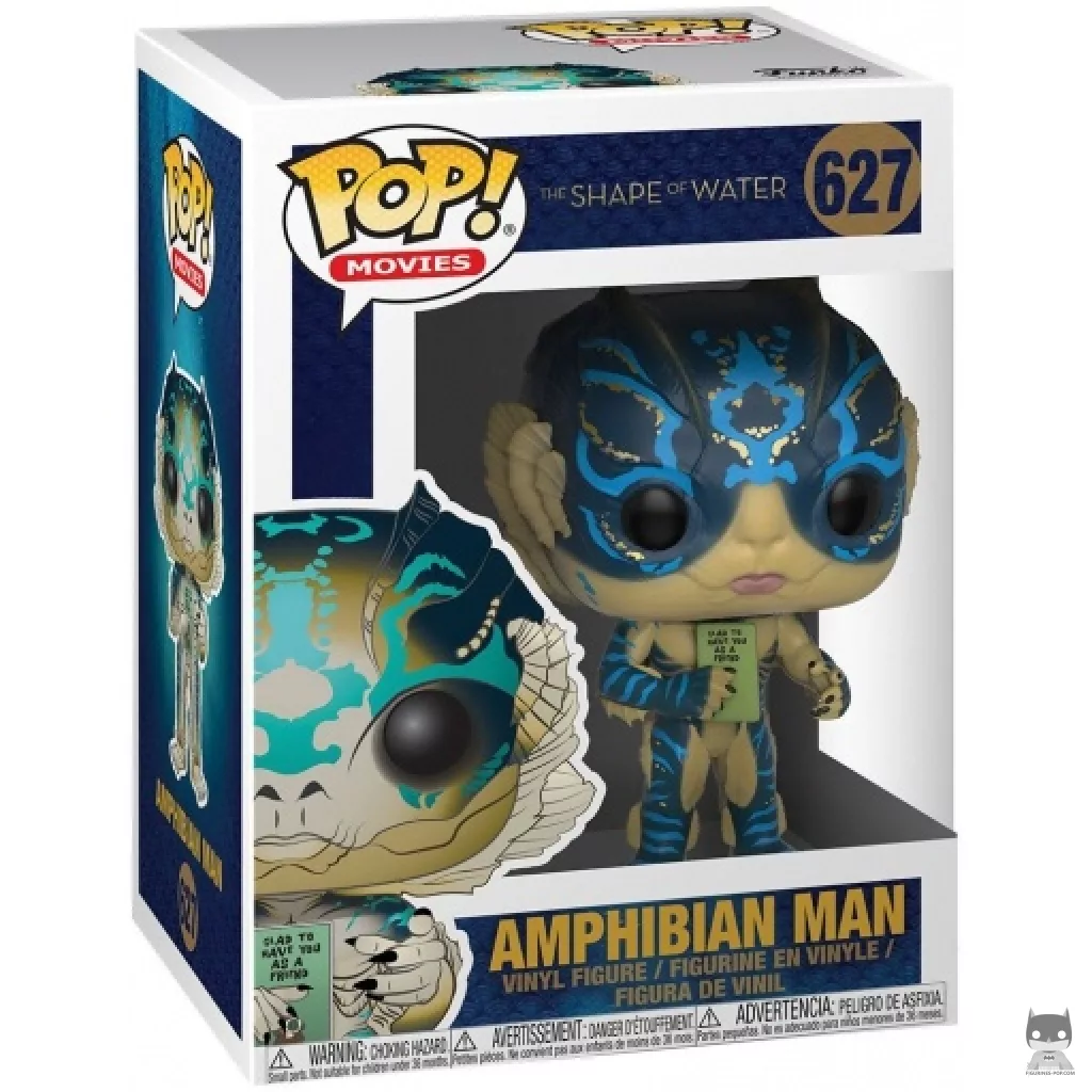 Figurine Funko POP Homme Amphibien avec Carte avec boîte