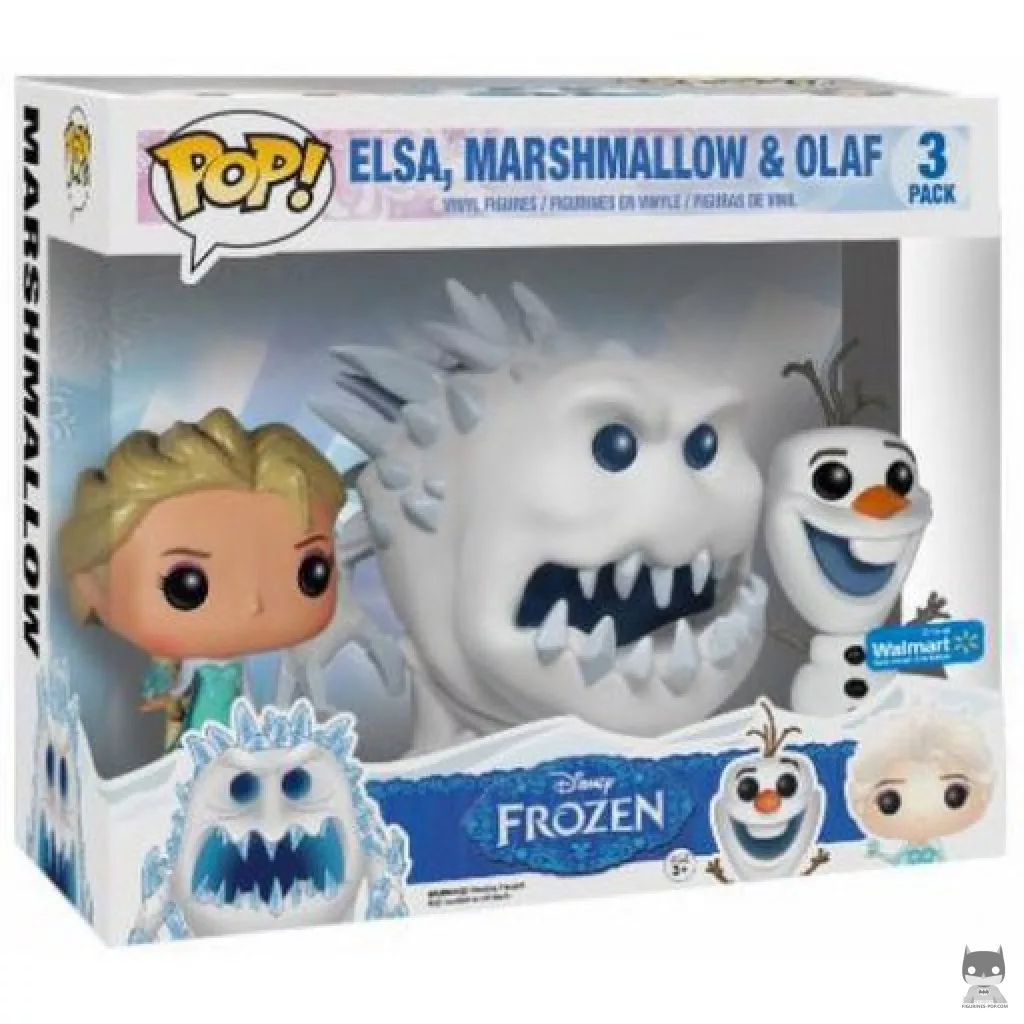 Figurine Funko POP Elsa, Guimauve & Olaf avec boîte
