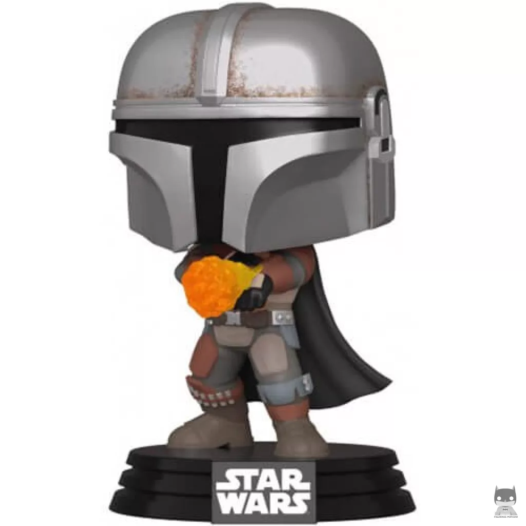 Figurine Funko POP The Mandalorian avec Lance Flammes (Metallic) (Le Mandalorien (Star Wars))