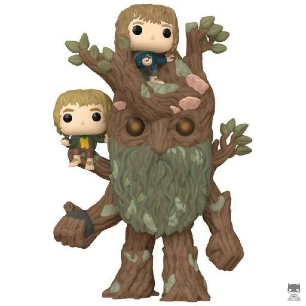 Figurine Funko POP Sylvebarbe avec Merry et Pippin (SuperSized) (Le Seigneur des Anneaux)