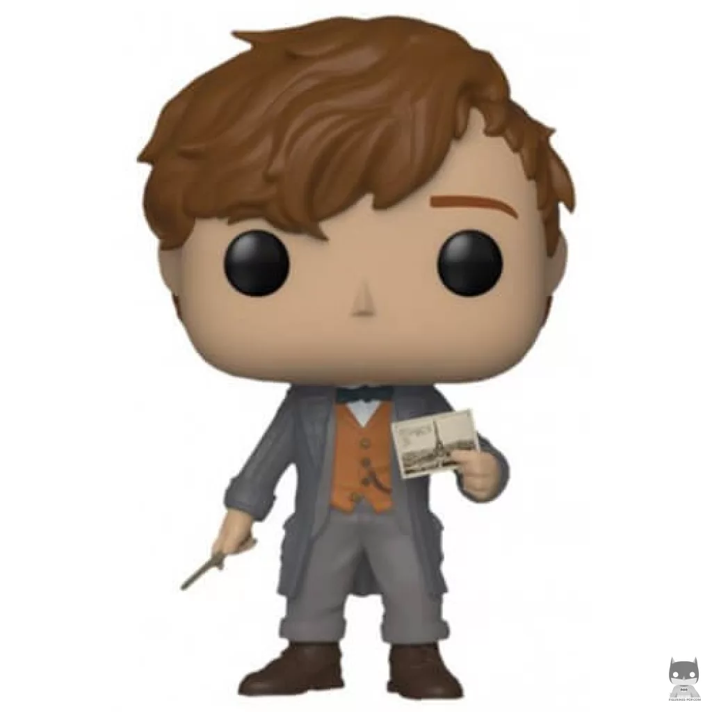 Figurine Funko POP Norbert Dragonneau avec la carte postale (Les Crimes de Grindelwald)