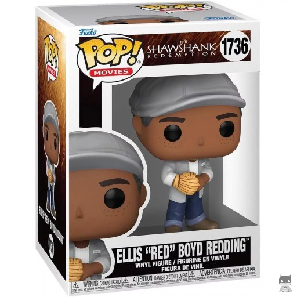 Figurine Funko POP Ellis 'Red' Boyd Redding avec boîte