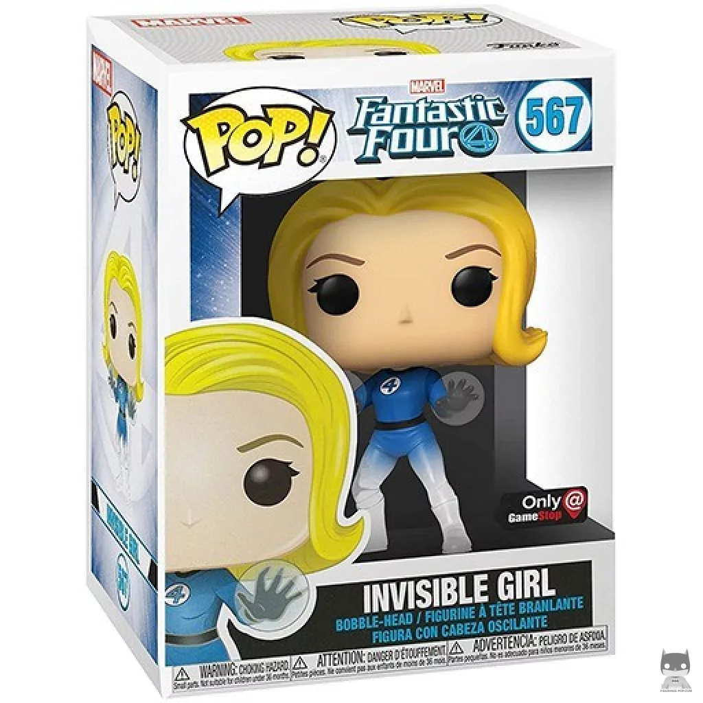 Figurine Funko POP Femme Invisible (Translucent) avec boîte