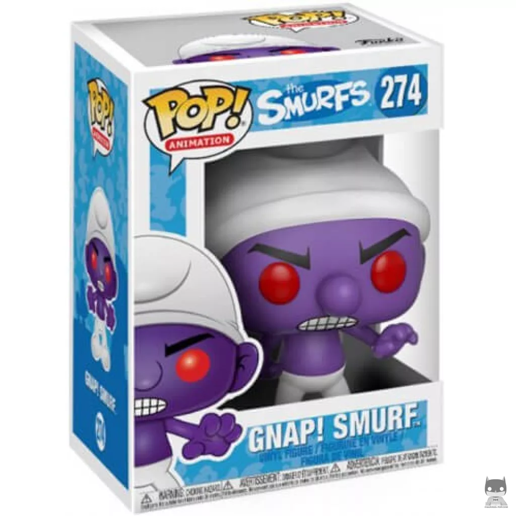 Figurine Funko POP Schtroumpf GNAP! (violet) avec boîte