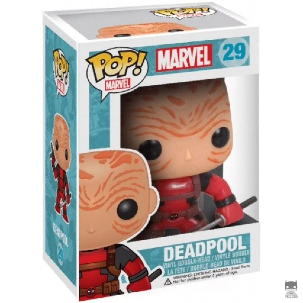 Figurine Funko POP Deadpool sans masque avec boîte