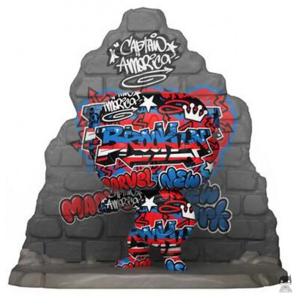 Figurine Funko POP Captain America Street Art (Marvel Comics)