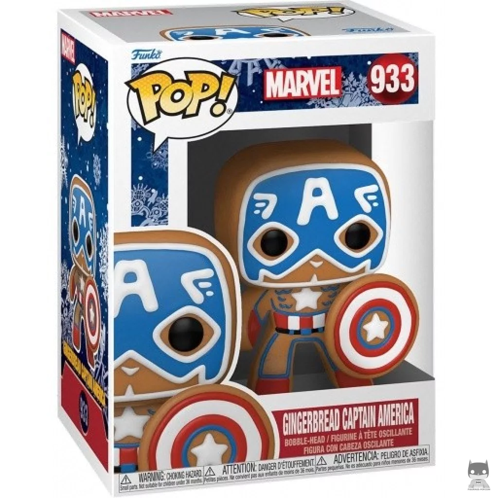 Figurine Funko POP Captain America Pain d'Epices avec boîte