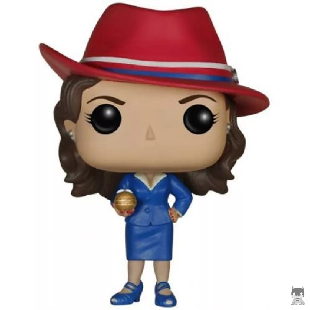 Figurine Funko POP Agent Peggy Carter (avec Orbe Doré) (Marvel : Les Agents du SHIELD)