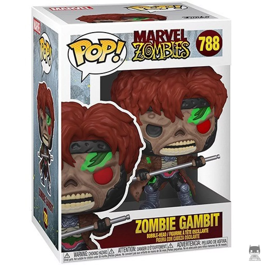 Figurine Funko POP Gambit Zombie avec boîte