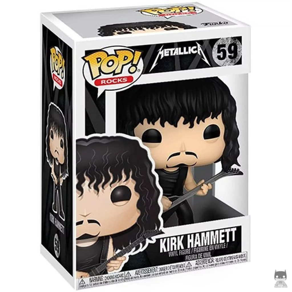 Figurine Funko POP Kirk Hammett avec boîte