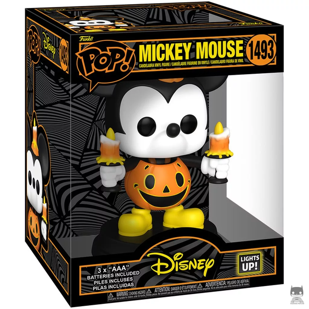 Figurine Funko POP Mickey Mouse en costume de citrouille (Lumières et Son) avec boîte