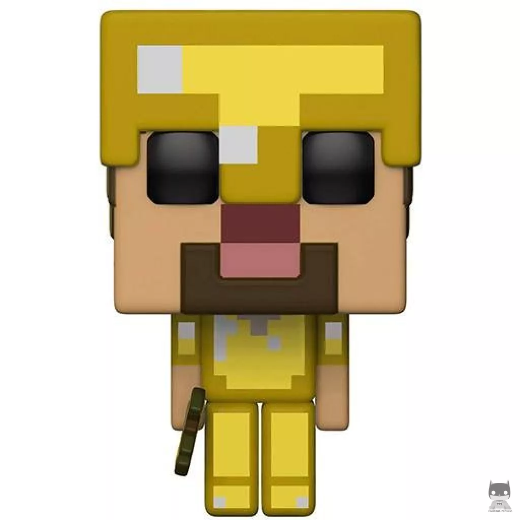 Figurine Funko POP Steve avec Armure en Or (Minecraft)