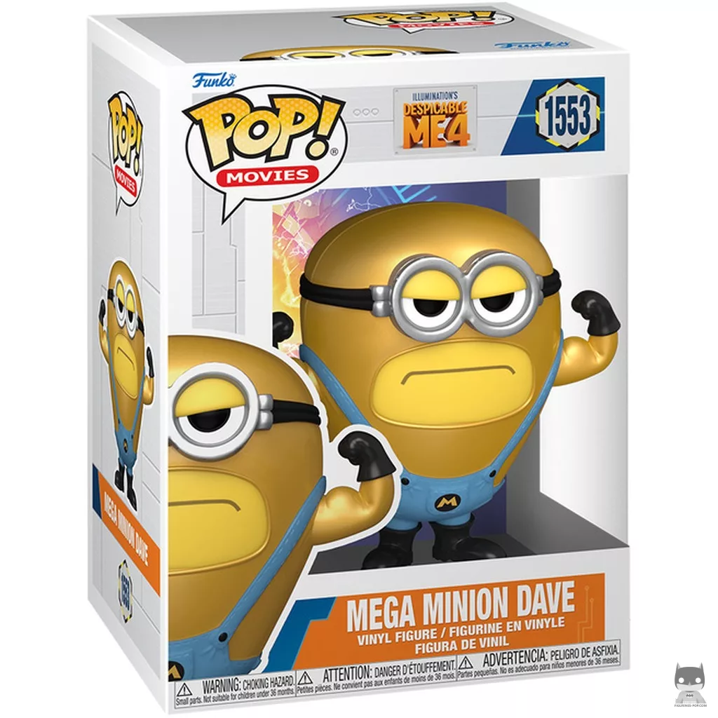 Figurine Funko POP Mega Minion Dave avec boîte
