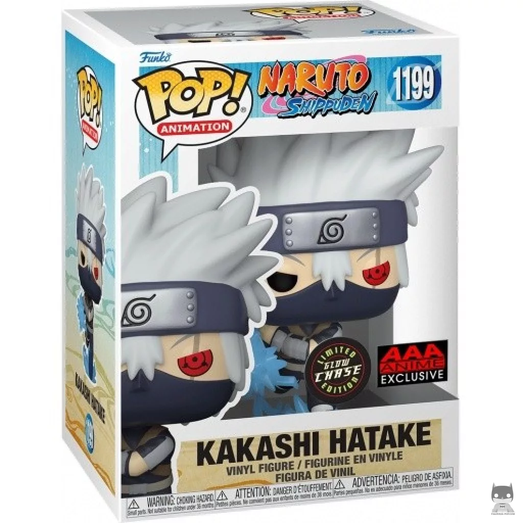 Figurine Funko POP Kakashi Hatake (Chase & Glow in the Dark) avec boîte
