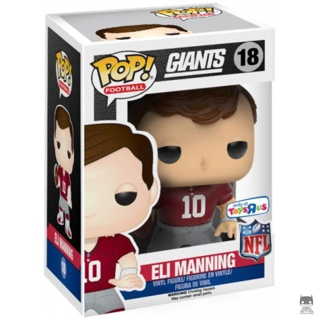 Figurine Funko POP Eli Manning (Maillot Throwback) avec boîte