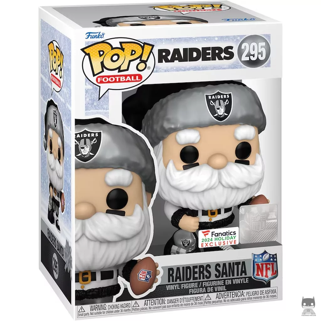 Figurine Funko POP Père Noël Las Vegas Raiders avec boîte