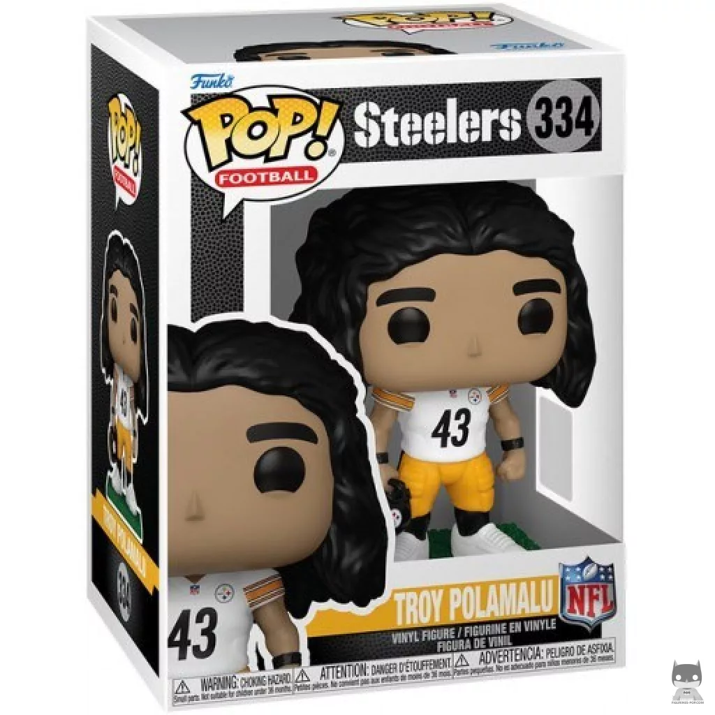 Figurine Funko POP Troy Polamalu avec boîte