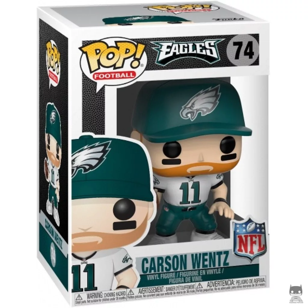 Figurine Funko POP Carson Wentz avec boîte