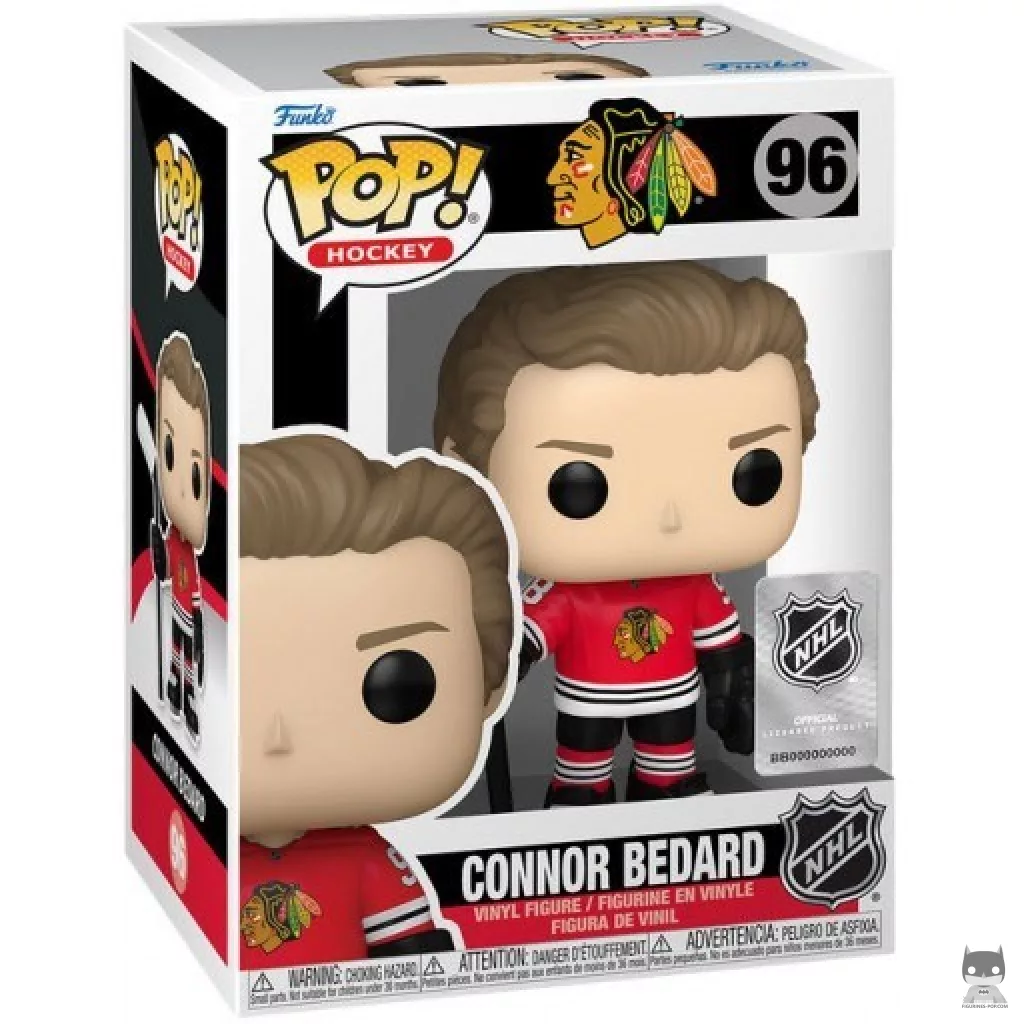Figurine Funko POP Connor Bedard avec boîte