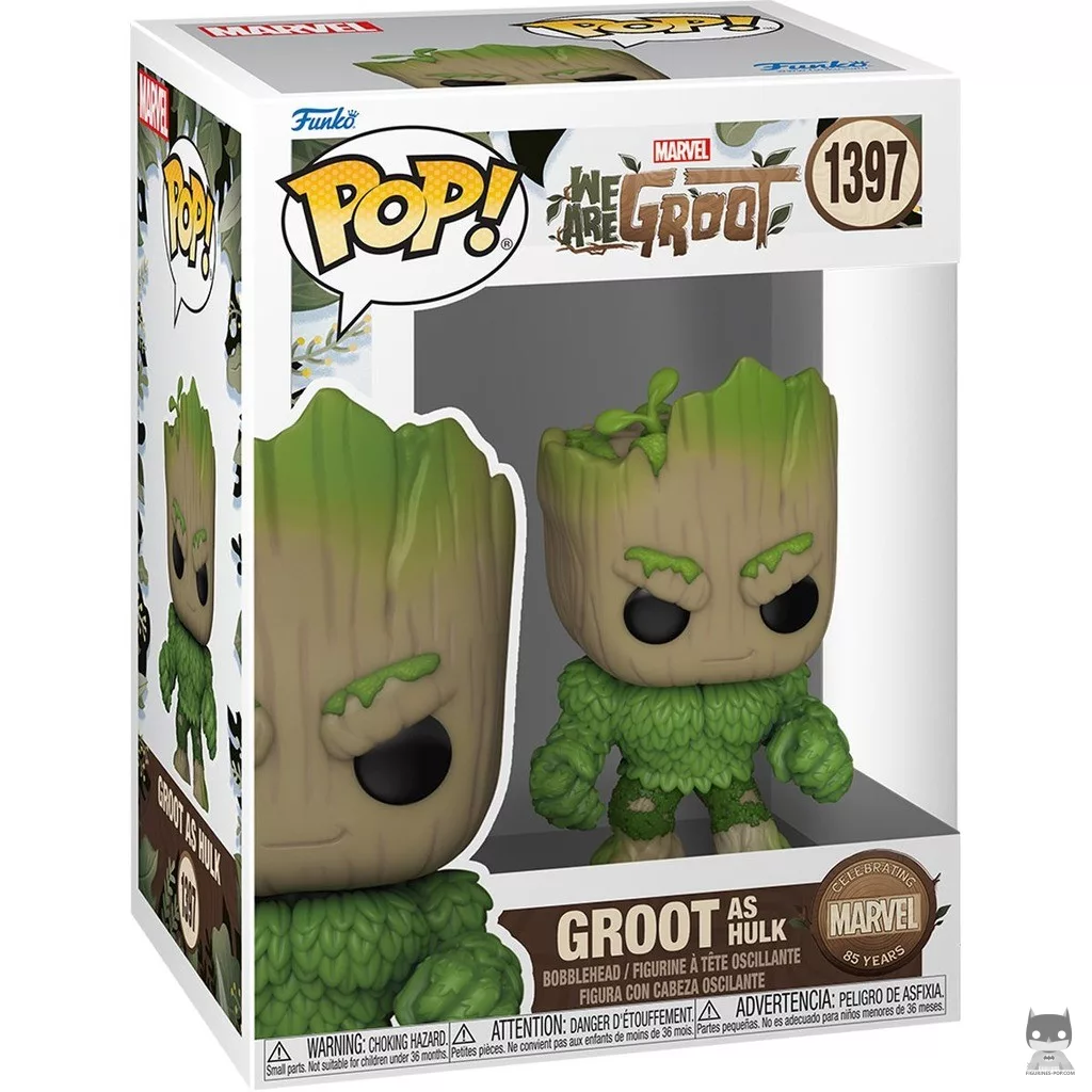 Figurine Funko POP Groot en Hulk avec boîte
