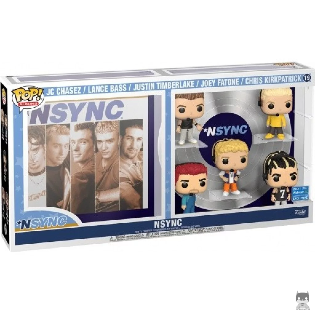 Figurine Funko POP NSYNC
  : *NSYNC (JC Chasez, Lance Bass, Justin Timberlake, Joey Fatone & Chris
  Kirkpatrick) avec boîte