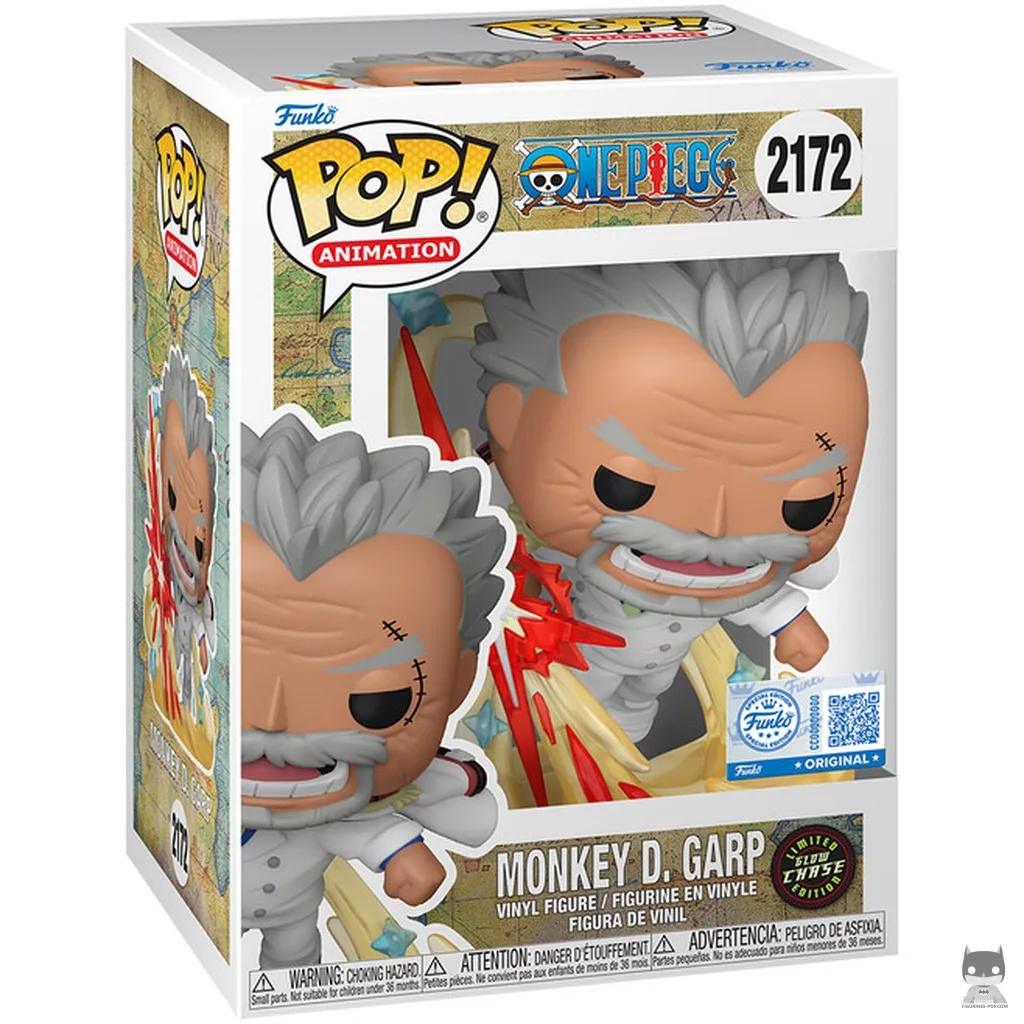 Figurine Funko POP Monkey D. Garp (Chase & Glow in the Dark) avec boîte