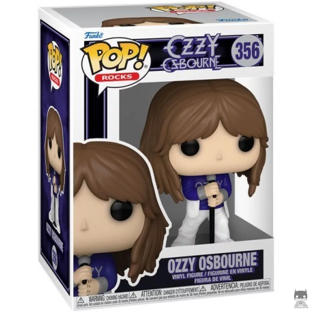 Figurine Funko POP Ozzy Osbourne en Tenue à Franges Blanches avec boîte
