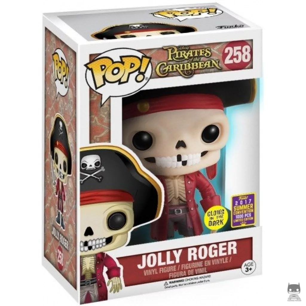 Figurine Funko POP Jolly Roger de Pirates des Caraïbes avec boîte