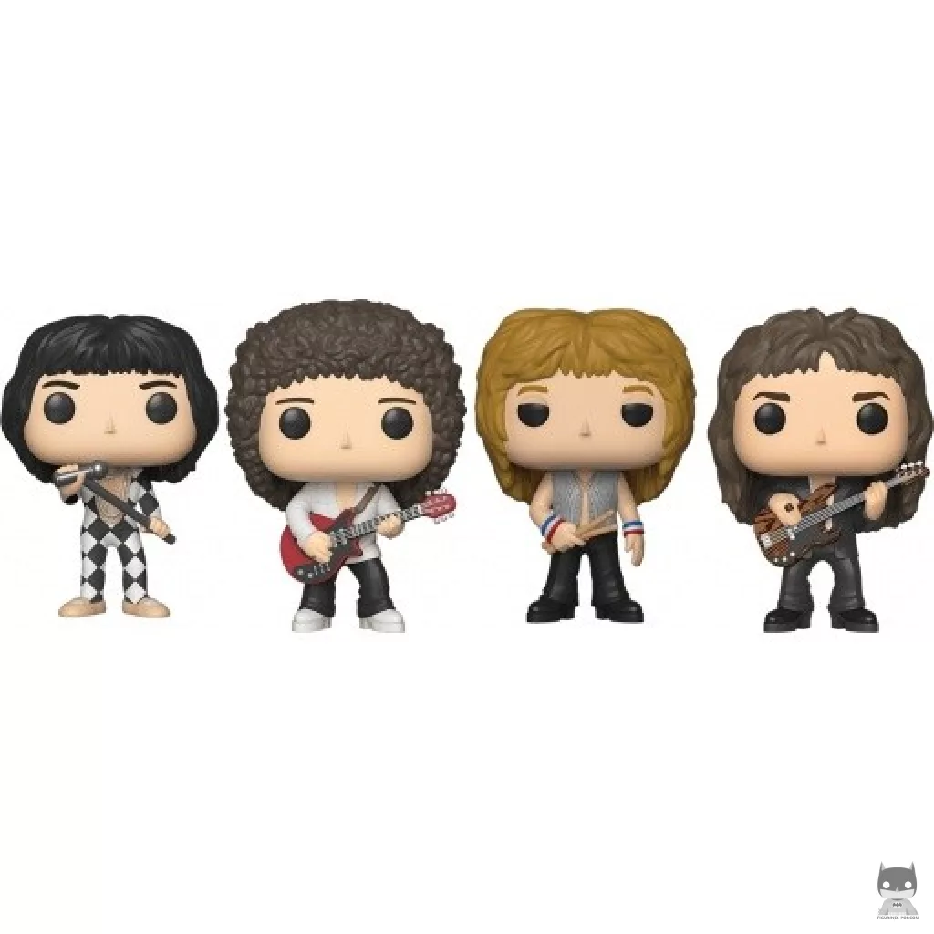 Figurine Funko POP Freddie Mercury, Brian May, Roger Taylor & John Deacon (Queen)