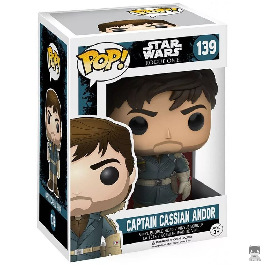 Figurine Funko POP Capitaine Cassian Andor avec boîte