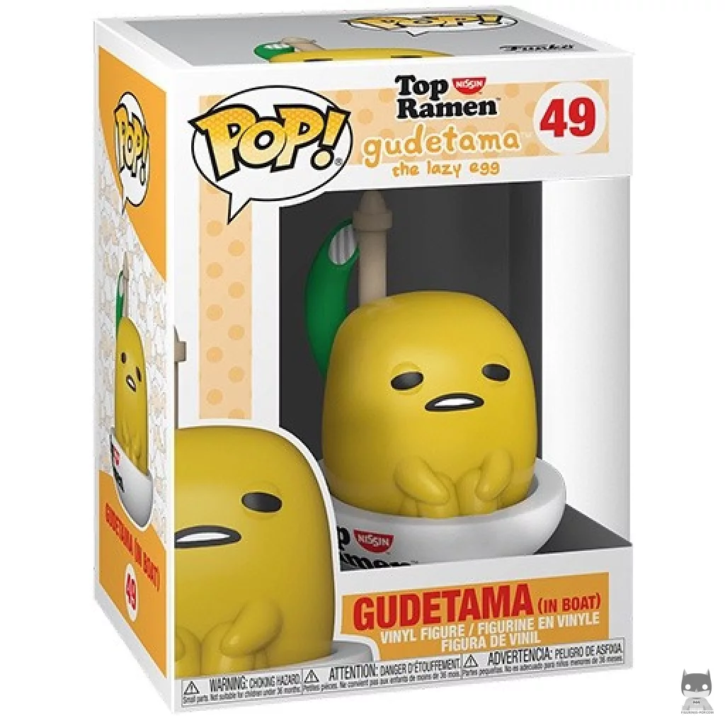 Figurine Funko POP Gudetama dans Bateau avec boîte