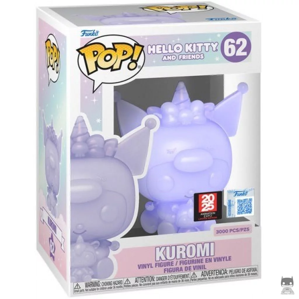 Figurine Funko POP Kuromi (Transclucent) avec boîte
