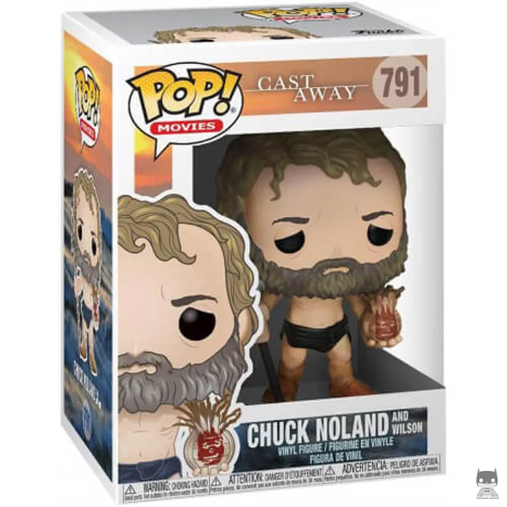 Figurine Funko POP Chuck Noland et Wilson avec boîte