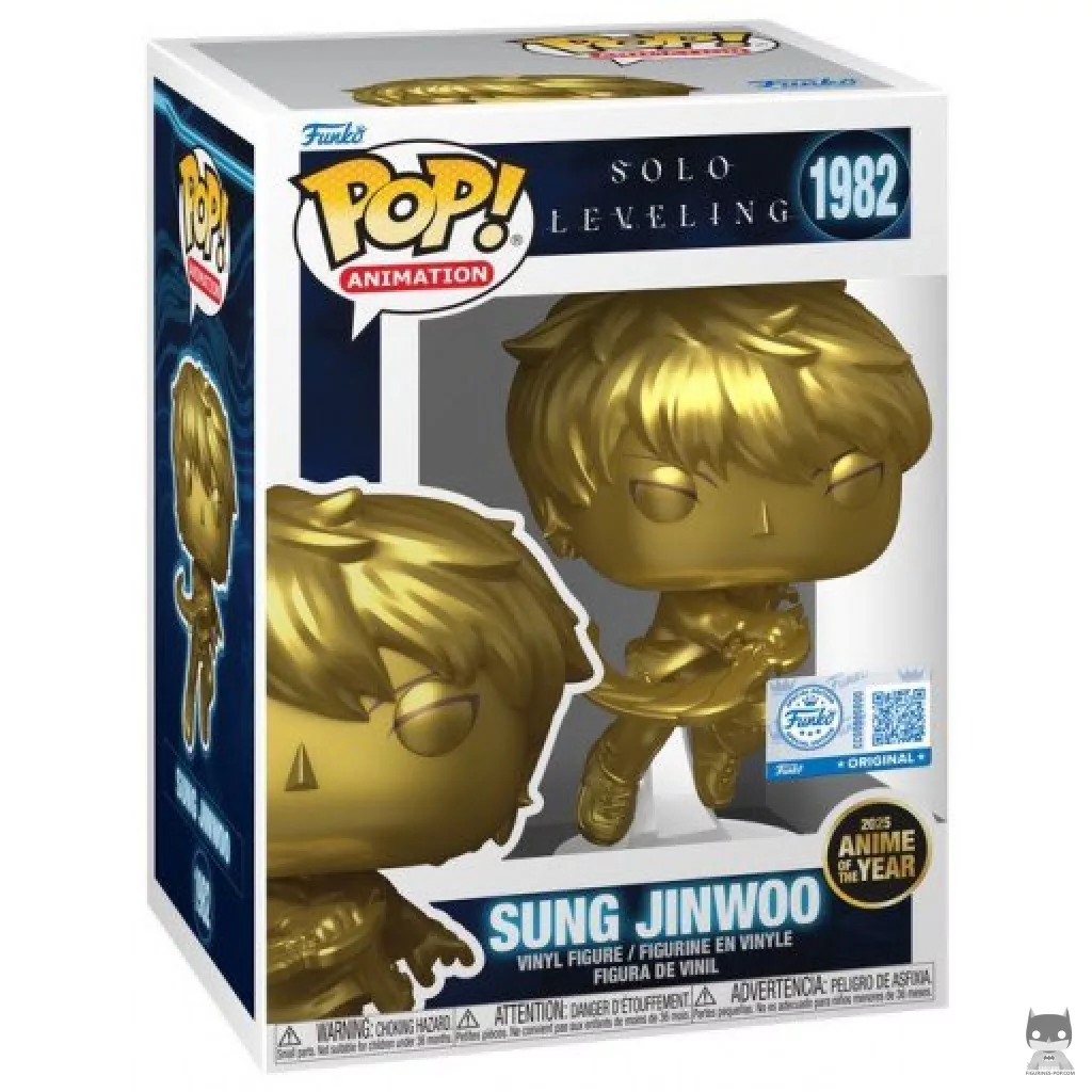 Figurine Funko POP Sung Jinwoo (Or) avec boîte