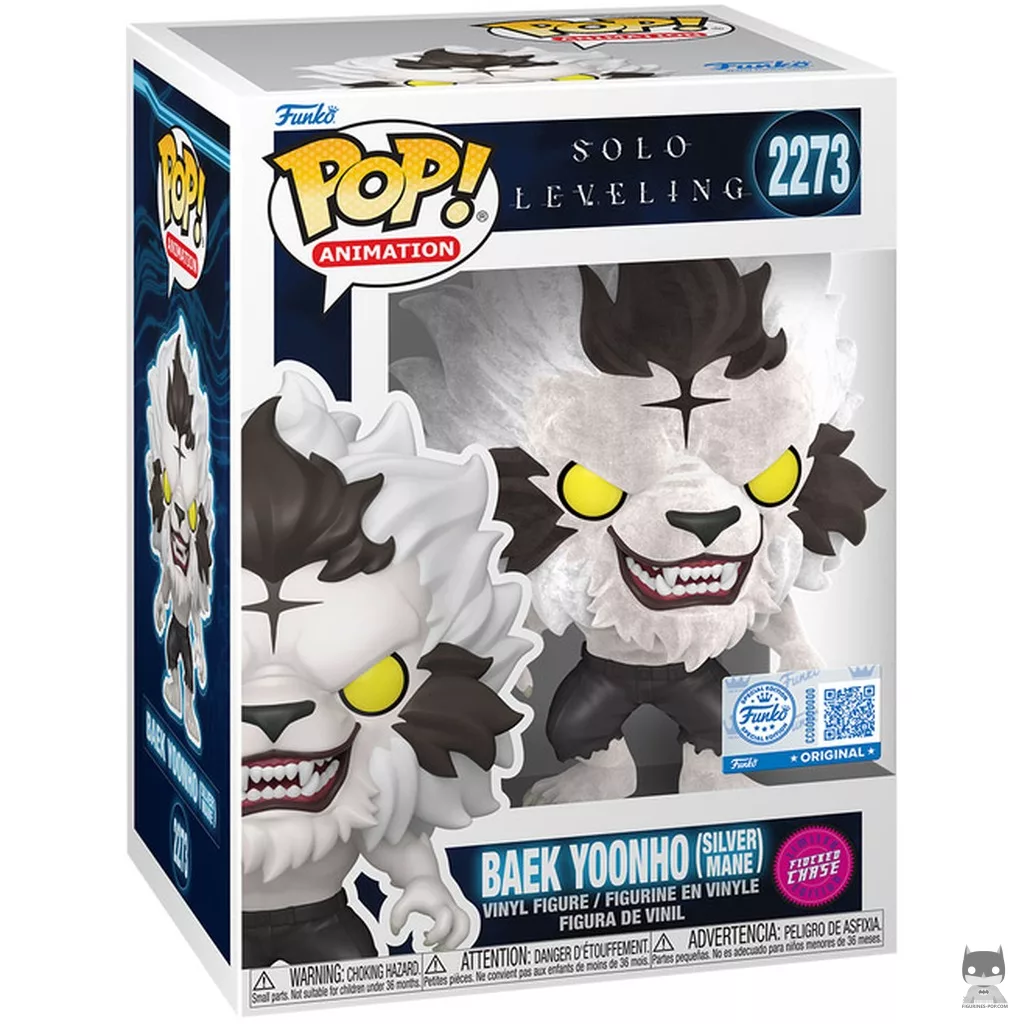 Figurine Funko POP Baek Yoonho (Silver Mane) (Chase & Flocked) avec boîte
