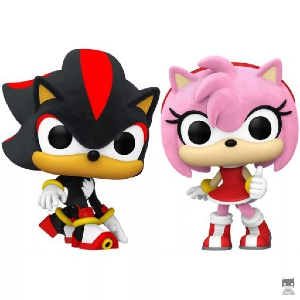 Figurine Funko POP Shadow & Ami (Flocked) (Sonic le Hérisson)