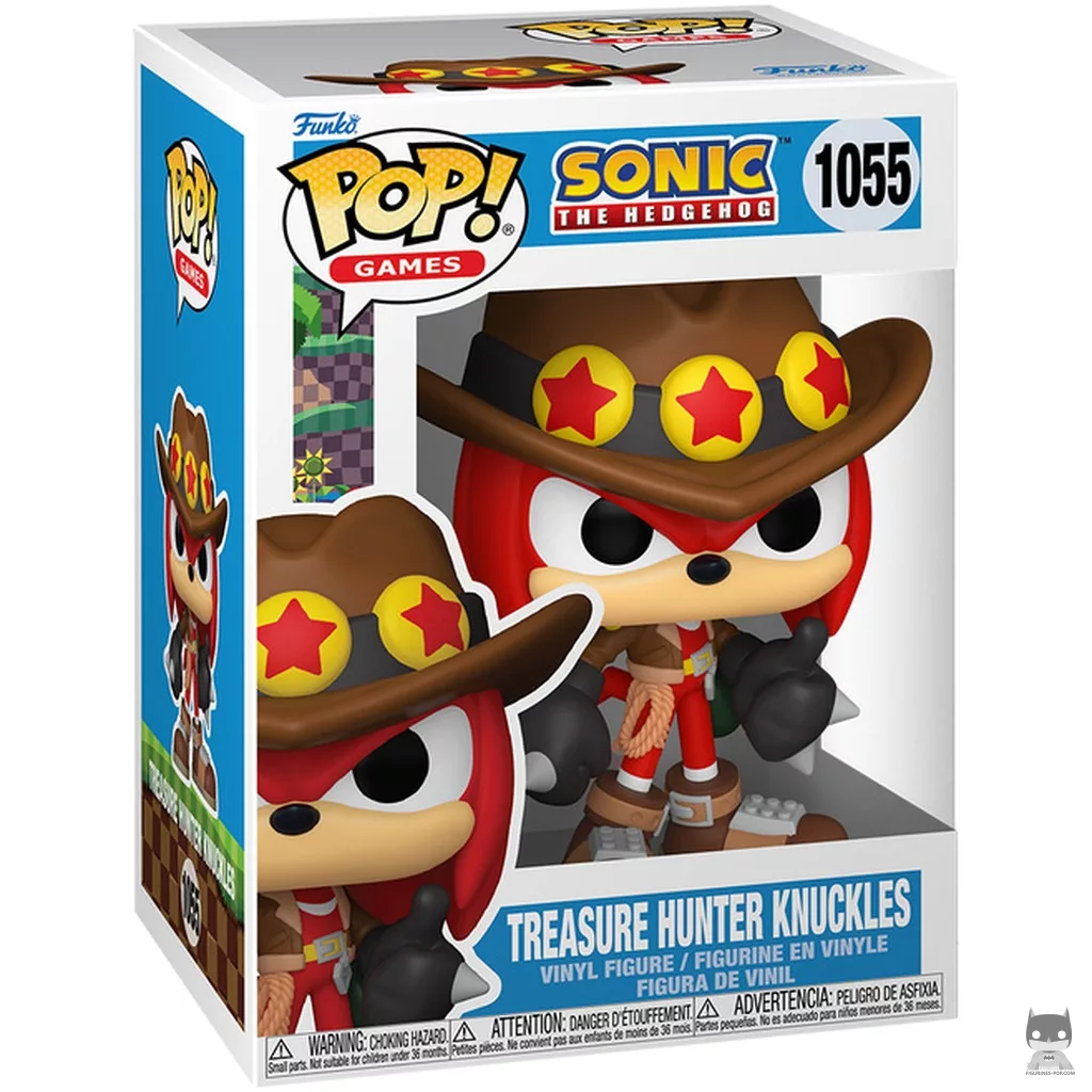 Figurine Funko POP Knuckles (Chasseur de trésors) avec boîte