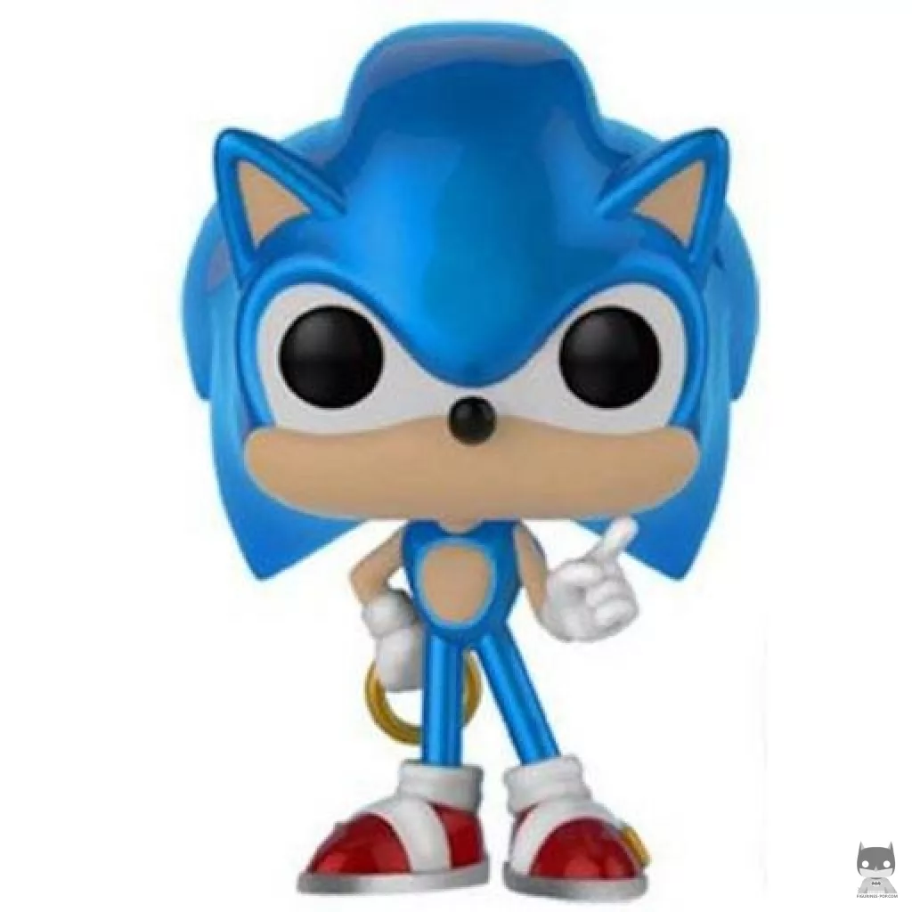 Figurine Funko POP Sonic avec Anneau (Metallic) (Sonic le Hérisson)