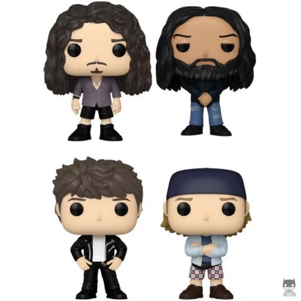 Figurine Funko POP Chris Cornell, Kim Thayil, Ben Shepherd & Matt Cameron (Soundgarden)