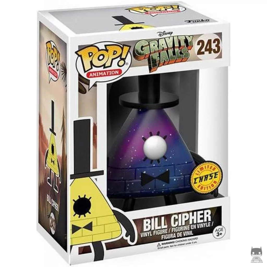 Figurine Funko POP Bill Cipher (Chase) avec boîte