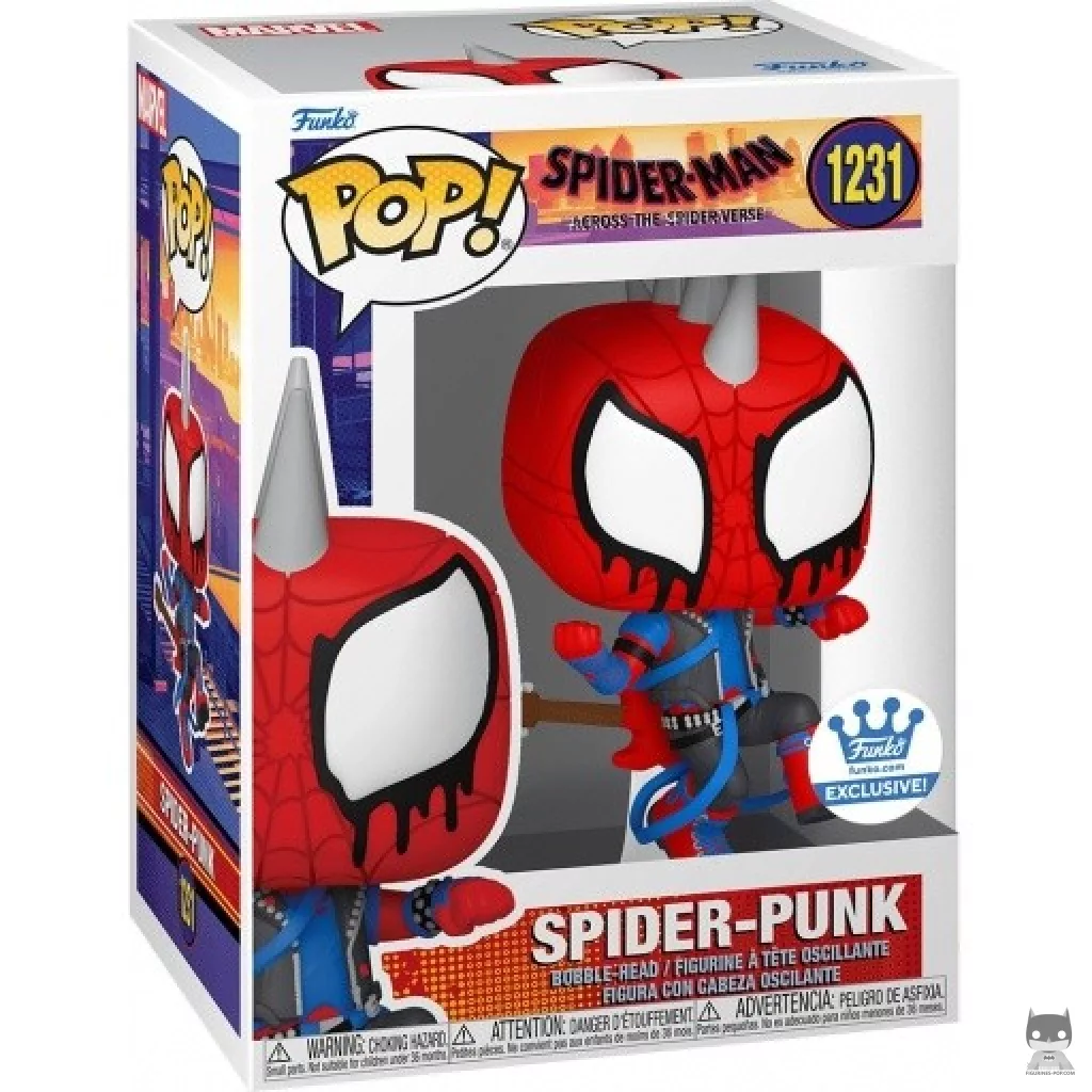 Figurine Funko POP Spider-Punk avec boîte