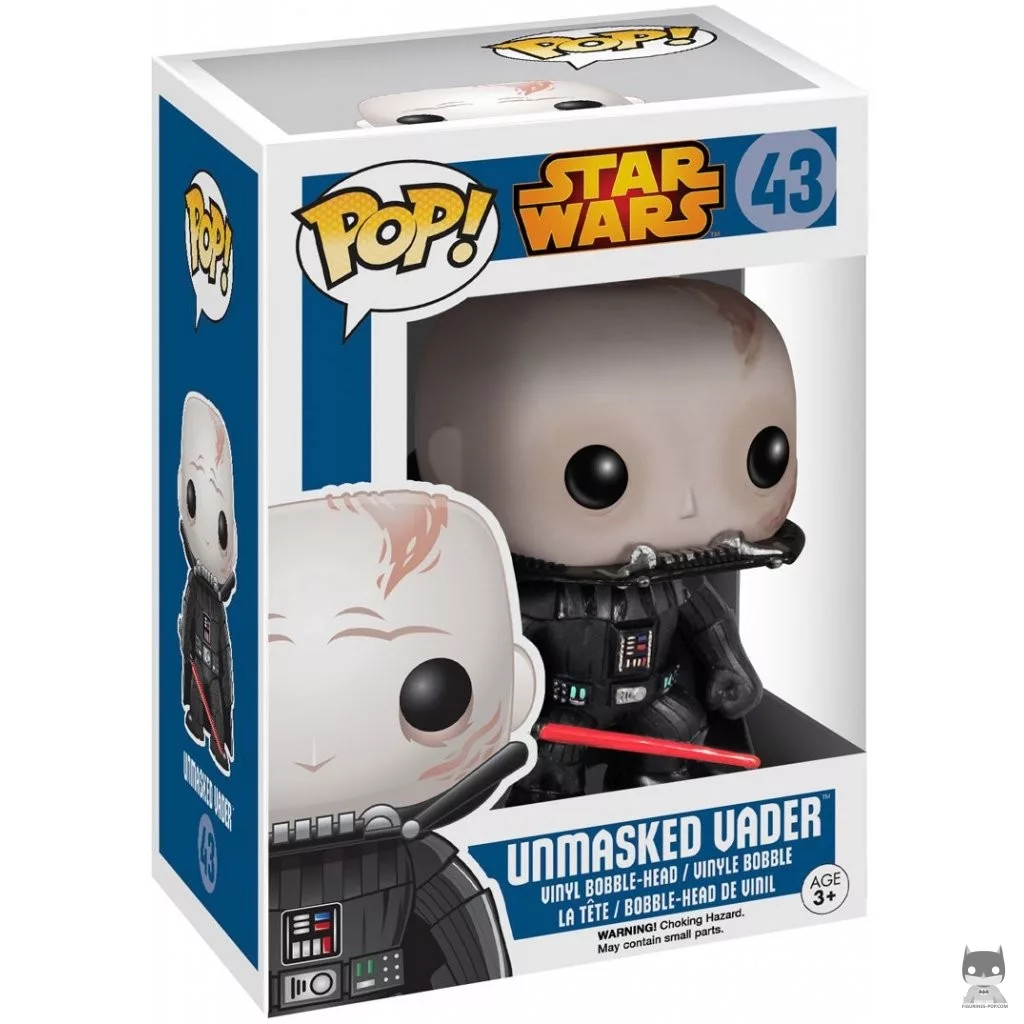 Figurine Funko POP Dark Vador sans Masque avec boîte