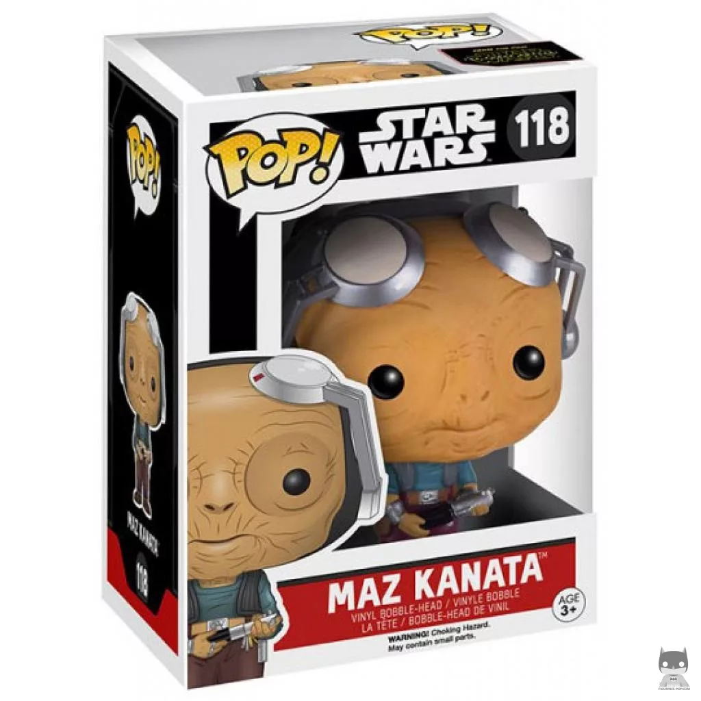 Figurine Funko POP Maz Kanata Lunettes sur le Front avec boîte