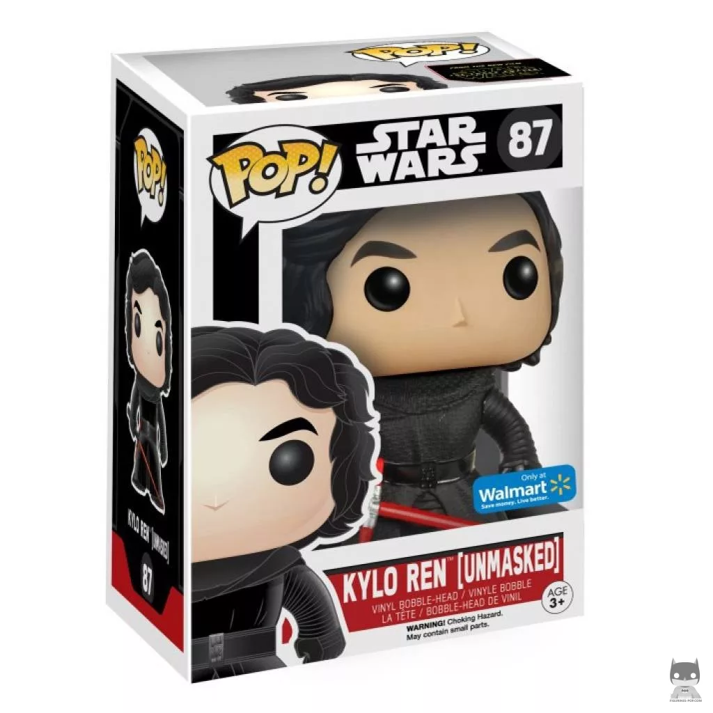 Figurine Funko POP Kylo Ren sans Masque avec boîte