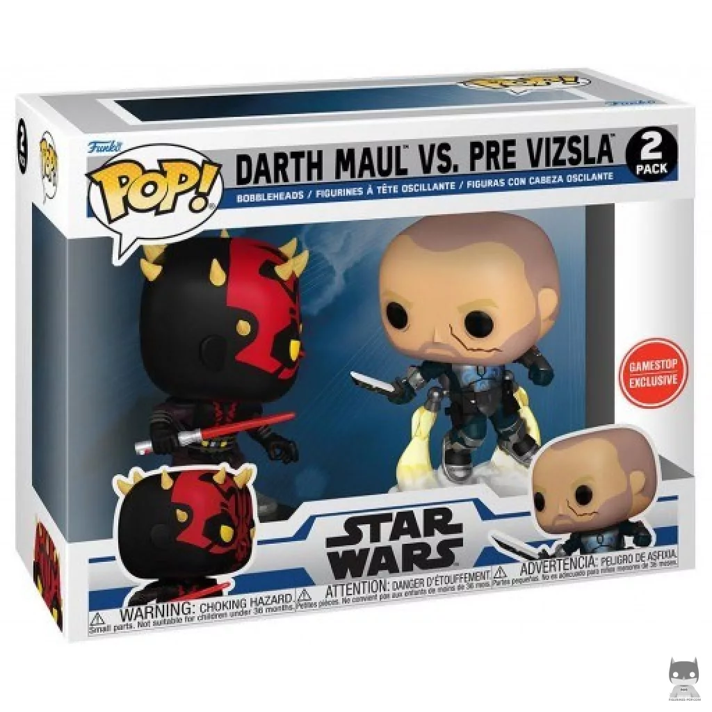 Figurine Funko POP Dark Maul vs Pre Vizsla avec boîte